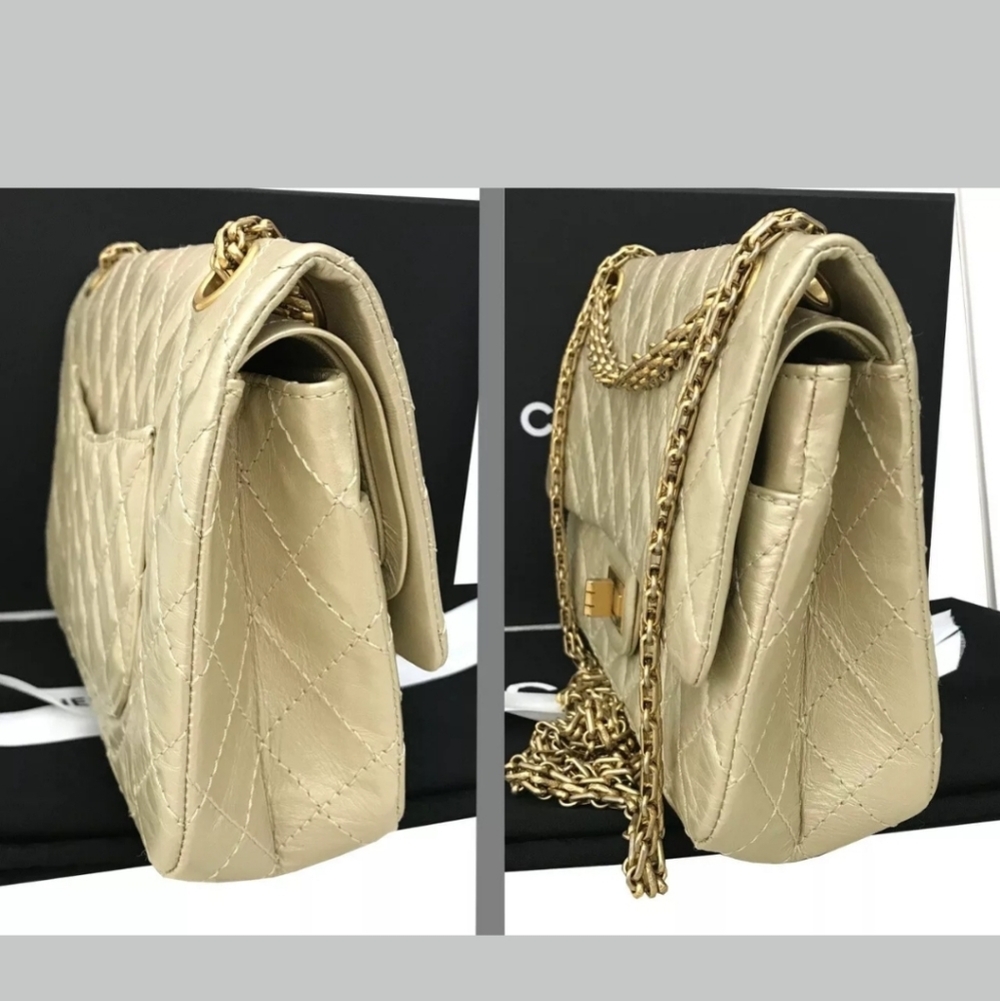 🎉HP X2🎉CHANEL  Reissue Gold Double Flap Calfskin - Picture 7 of 8
